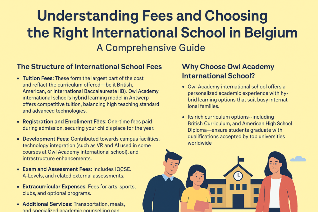 Understanding Fees and Choosing the Right International School in Belgium: A Comprehensive Guide