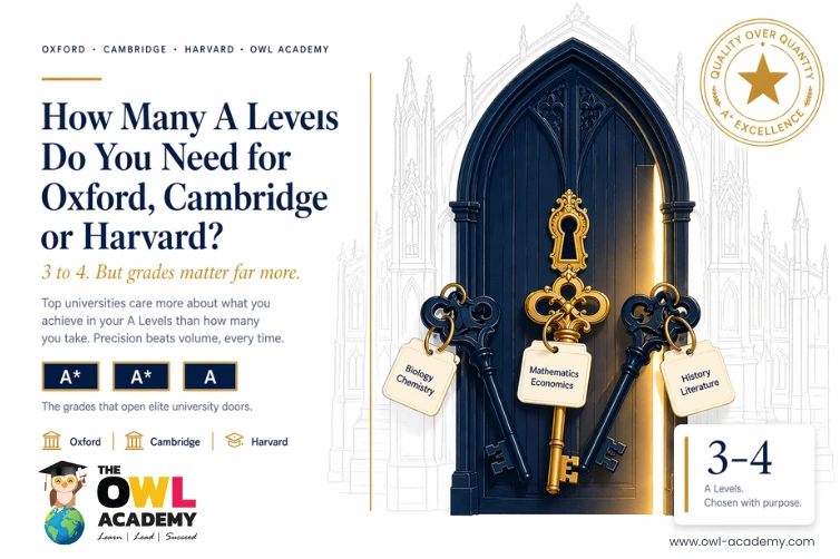 How Many A Levels Do I Need to Get Into Oxford, Cambridge, or Harvard